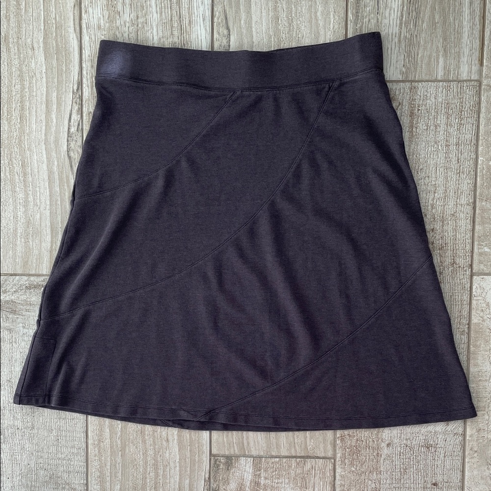 Horny Toad cocoa brown knit skirt, size Large